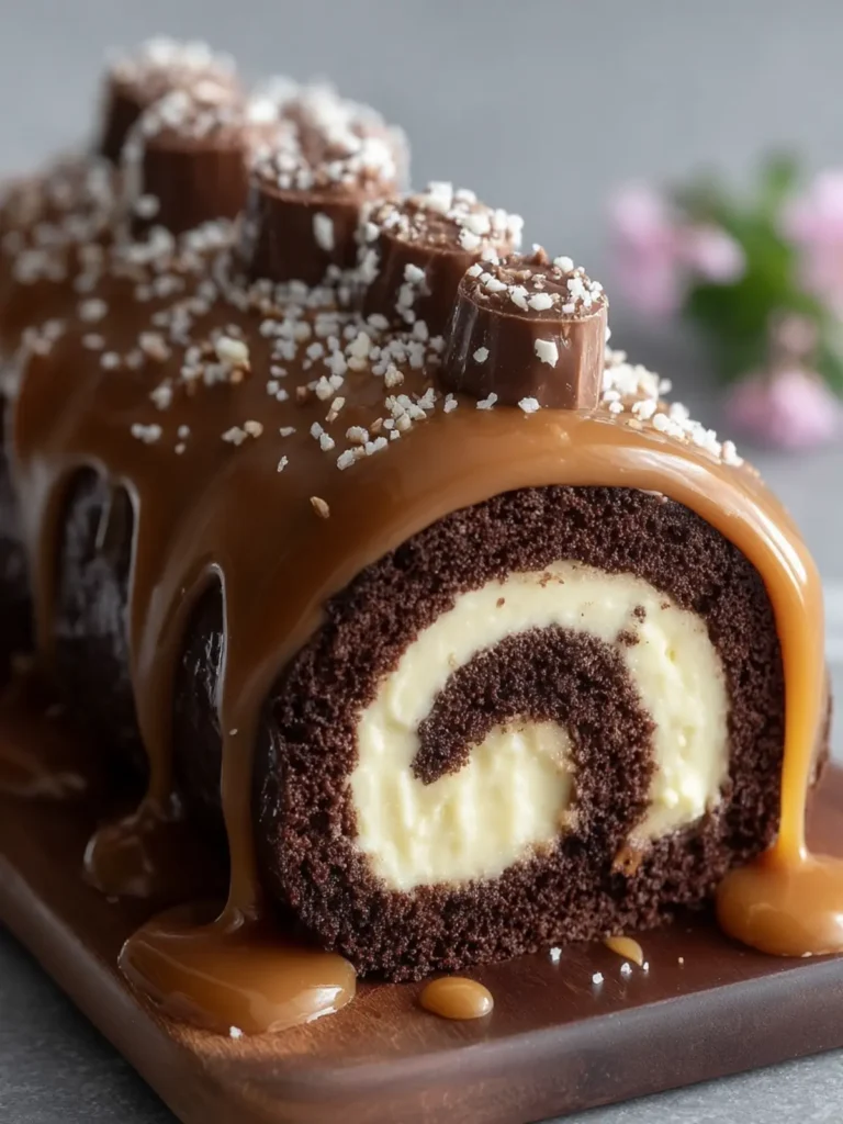 Chocolate Caramel Swiss Roll First Image