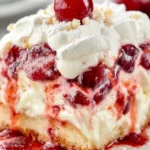 Cherry Cream Layered Cake First Image