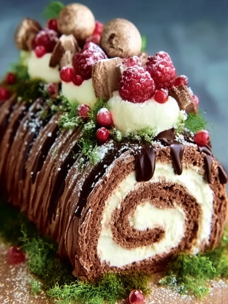 Enchanted Forest Yule Log Cake First Image