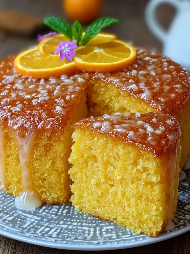 Fluffy Orange Polenta Cake First Image
