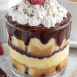 Layered Boston Cream Trifle Dessert First Image