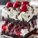 Decadent Chocolate Cherry Layer Cake First Image