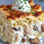 Creamy Mushroom Chicken Lasagna First Image