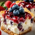 Mixed Berry Cheesecake Bars First Image