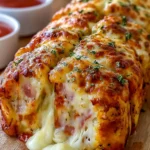 Cheesy Stuffed Pizza Bread Roll First Image