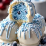 Winter Wonderland Blue Cake Balls First Image