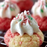 Holiday Peppermint Blossom Cookies First Image