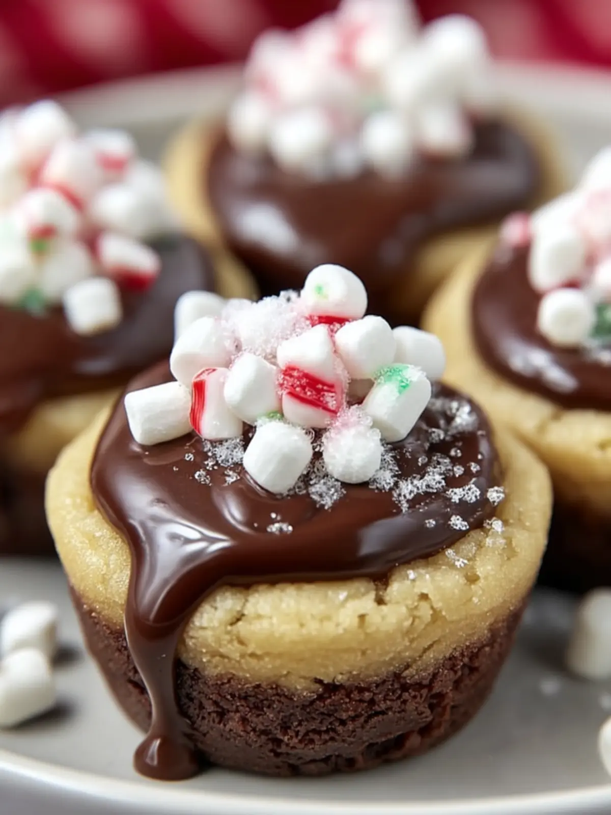 Chocolate Peppermint Cookie Cups First Image