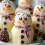 White Chocolate Snowman Treats First Image