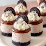 Mini Cookies and Cream Cheesecakes First Image