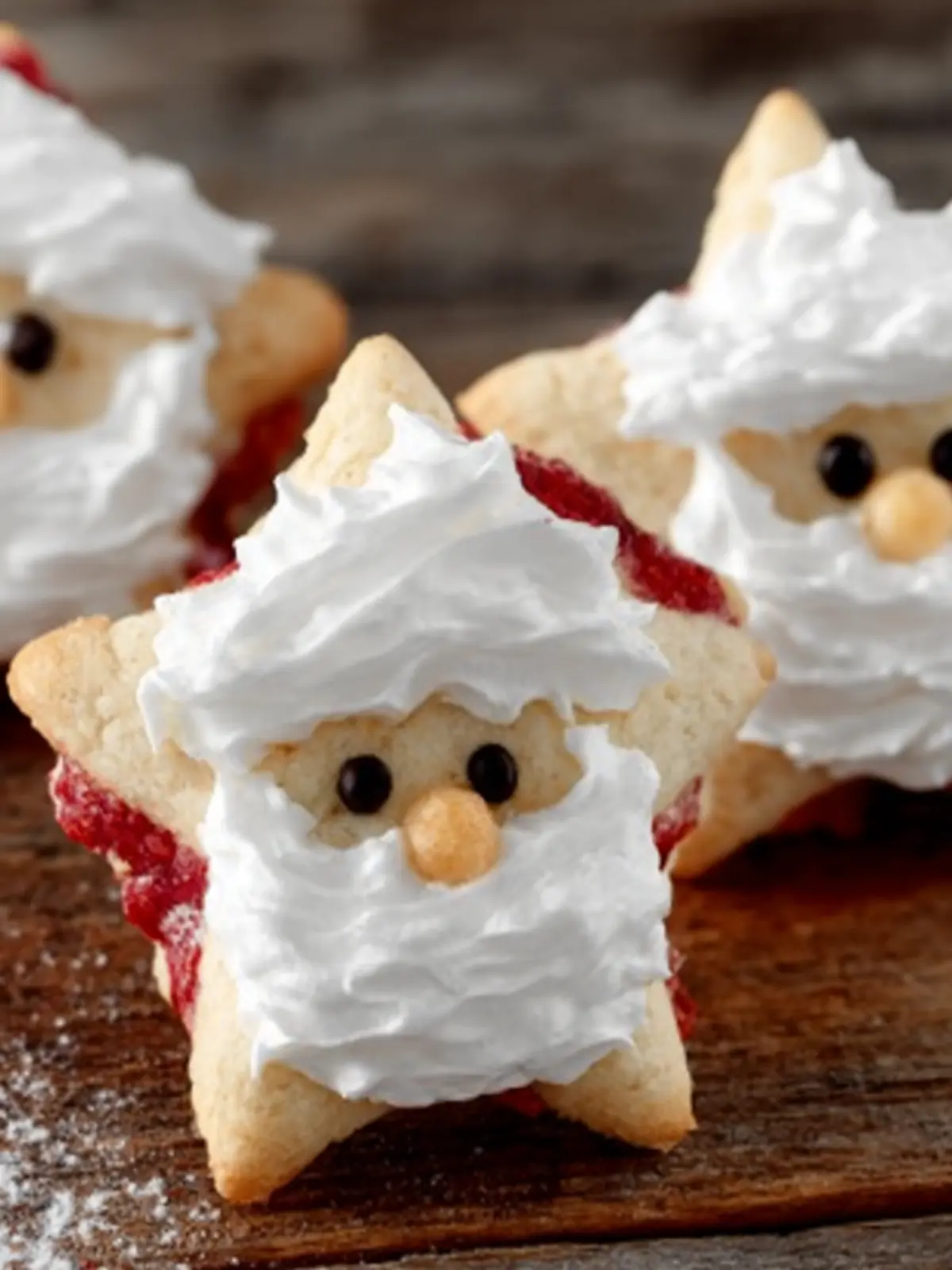 Christmas Star Santa Cookies First Image