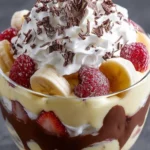 Creamy Fruit Chocolate Trifle First Image