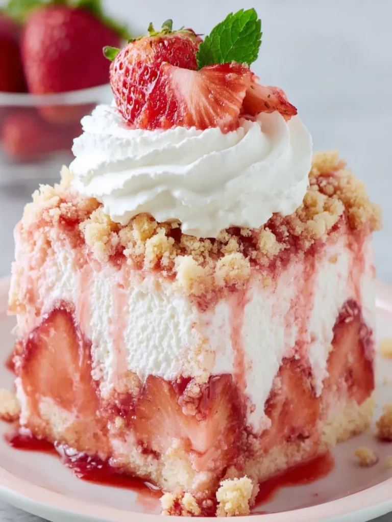 Strawberry Shortcake Crumble Dessert First Image
