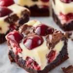 Cherry Cheesecake Brownie Bars First Image