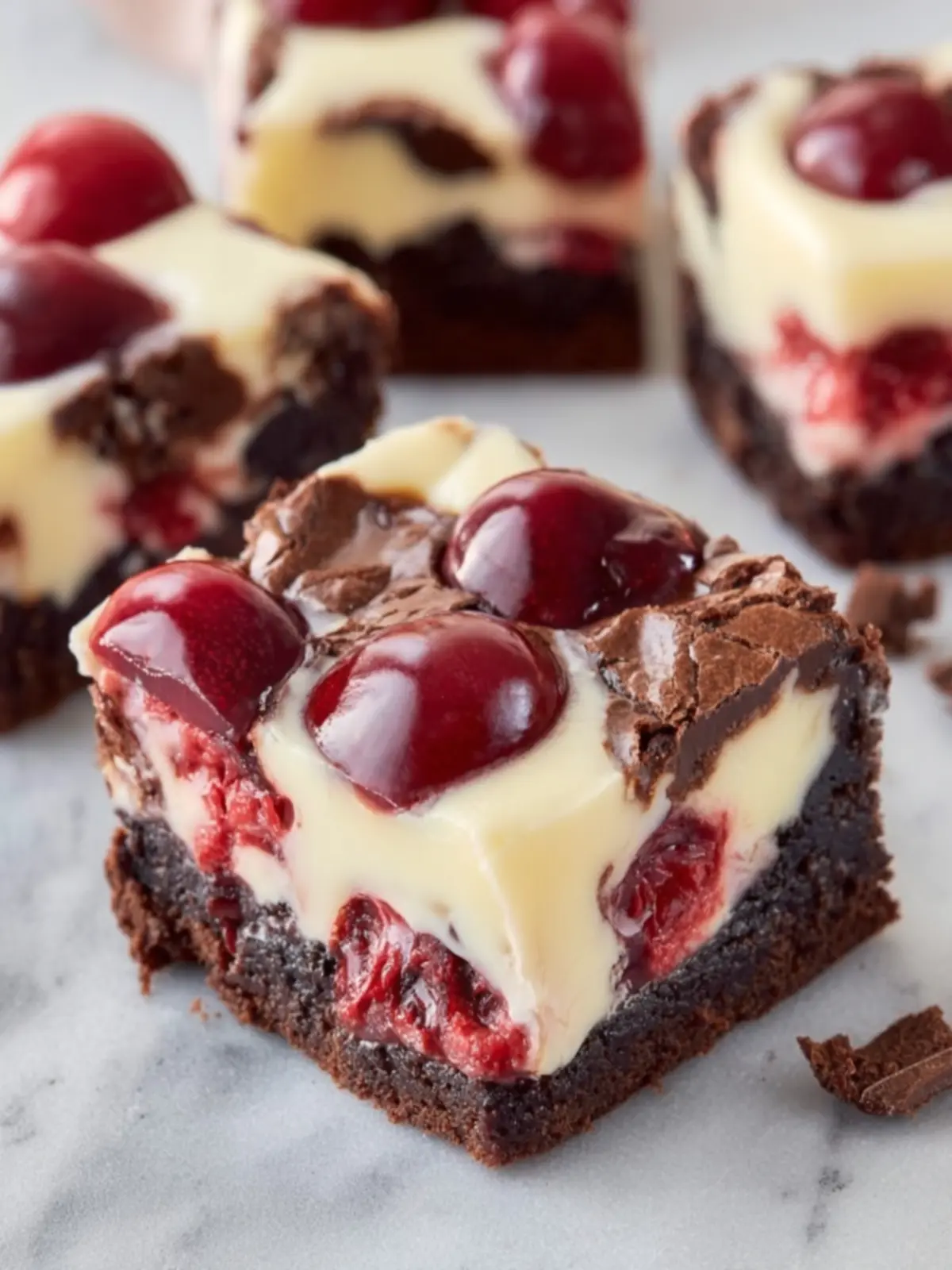 Cherry Cheesecake Brownie Bars First Image