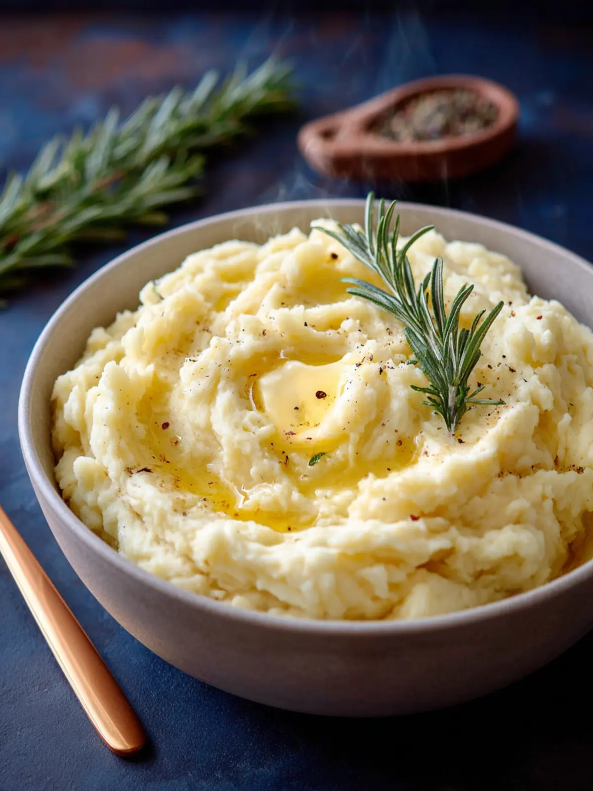Rosemary Garlic Mashed Potatoes First Image