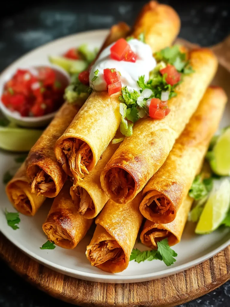 Crispy Quick Chicken Taquitos - Flavor Explosion in Every Bite First Image