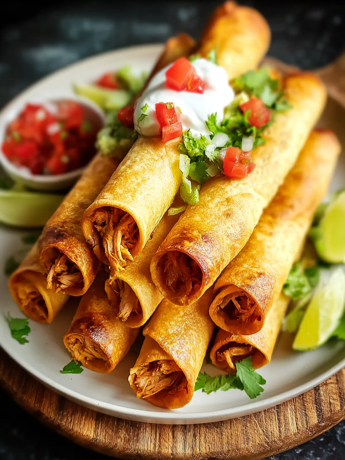 Crispy Quick Chicken Taquitos - Flavor Explosion in Every Bite First Image