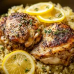 Slow Cooker Lemon Herb Chicken and Rice: An Incredible Ultimate Recipe First Image