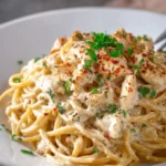 Creamy Cajun Chicken Spaghetti with Garlic Mozzarella Sauce – A Bold, Comforting Pasta You’ll Crave Again and Again First Image