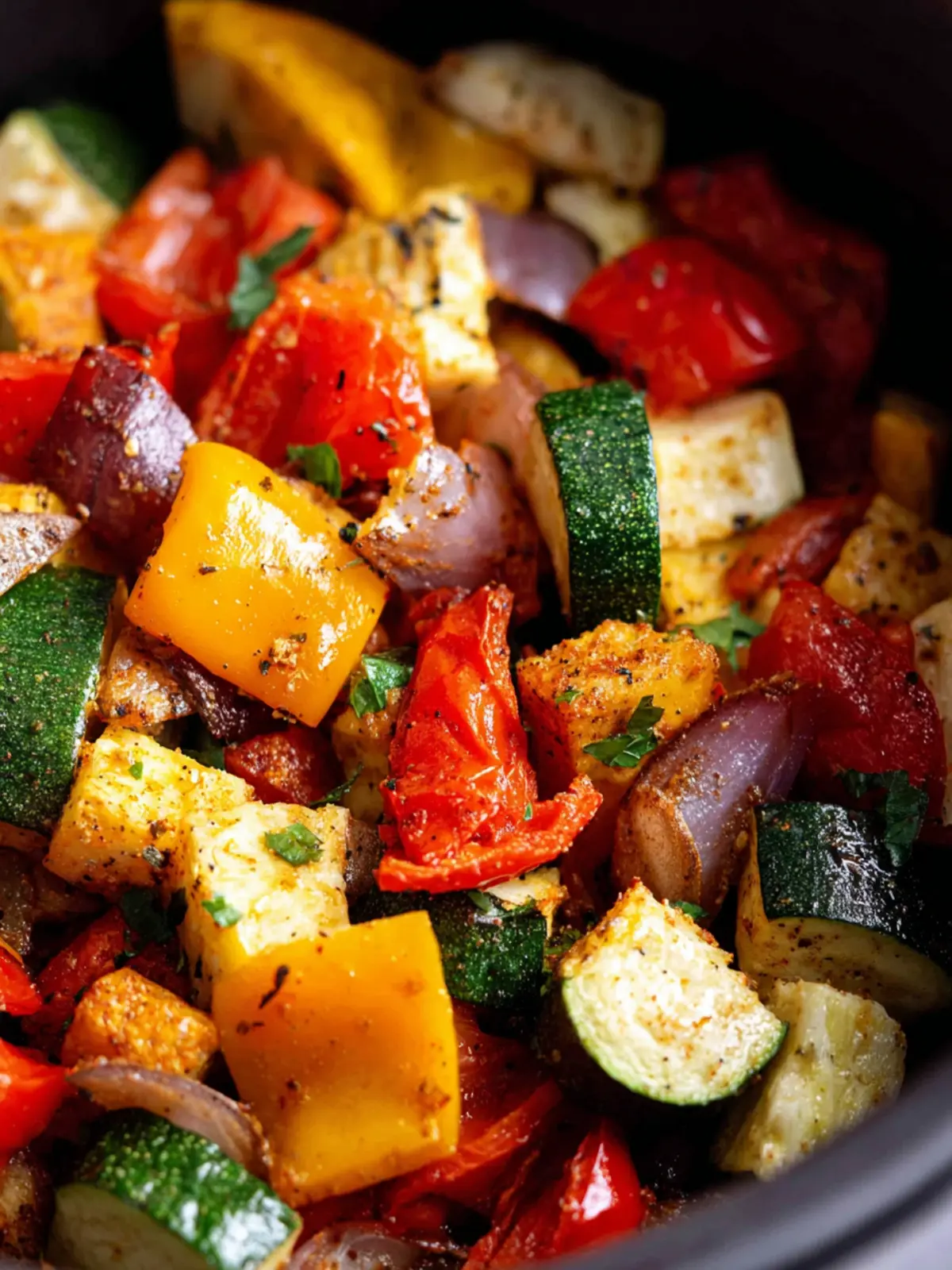 Air Fryer Mediterranean Vegetables First Image