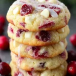 Fresh Cranberry White Chocolate Cookies First Image
