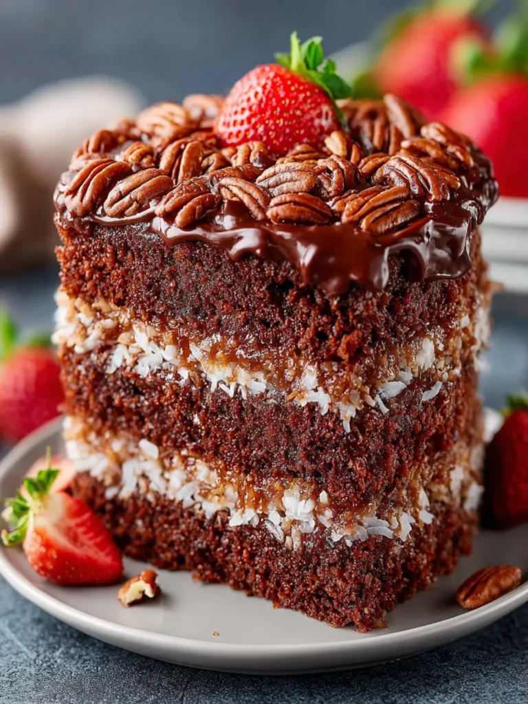 German Chocolate Cake Recipe (With How To Video) First Image