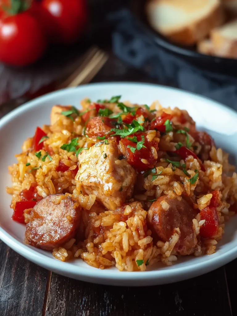 Shut the Fffront Door – Sausage Chicken Jambalaya First Image