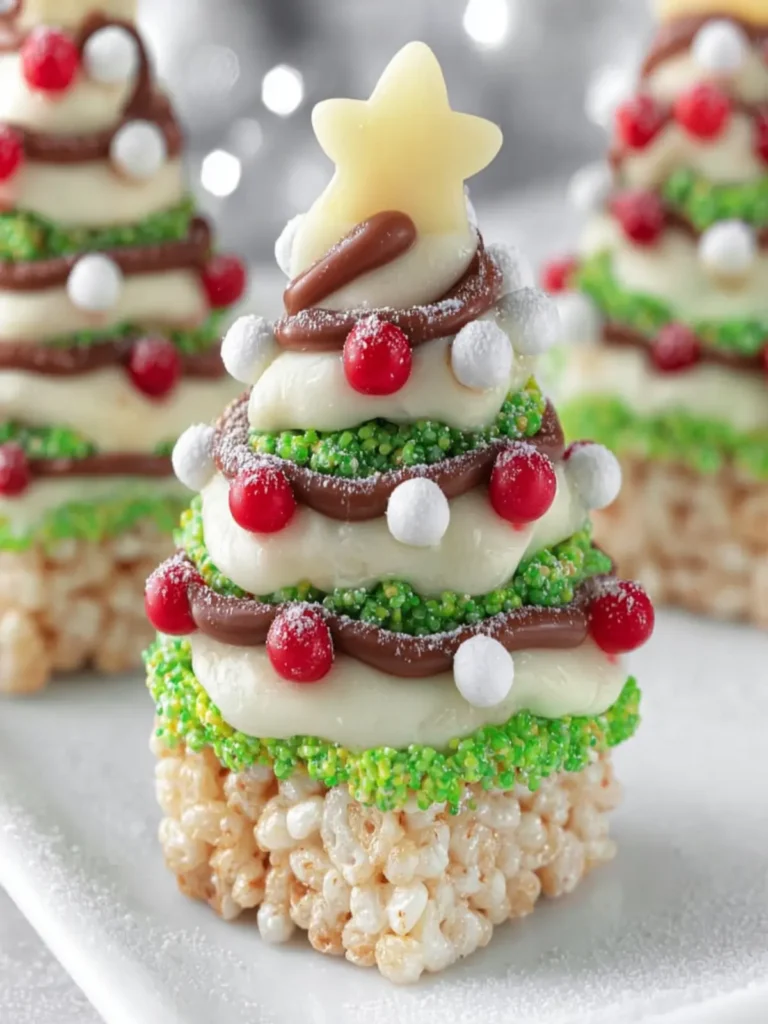 Christmas Tree Krispie Treats First Image