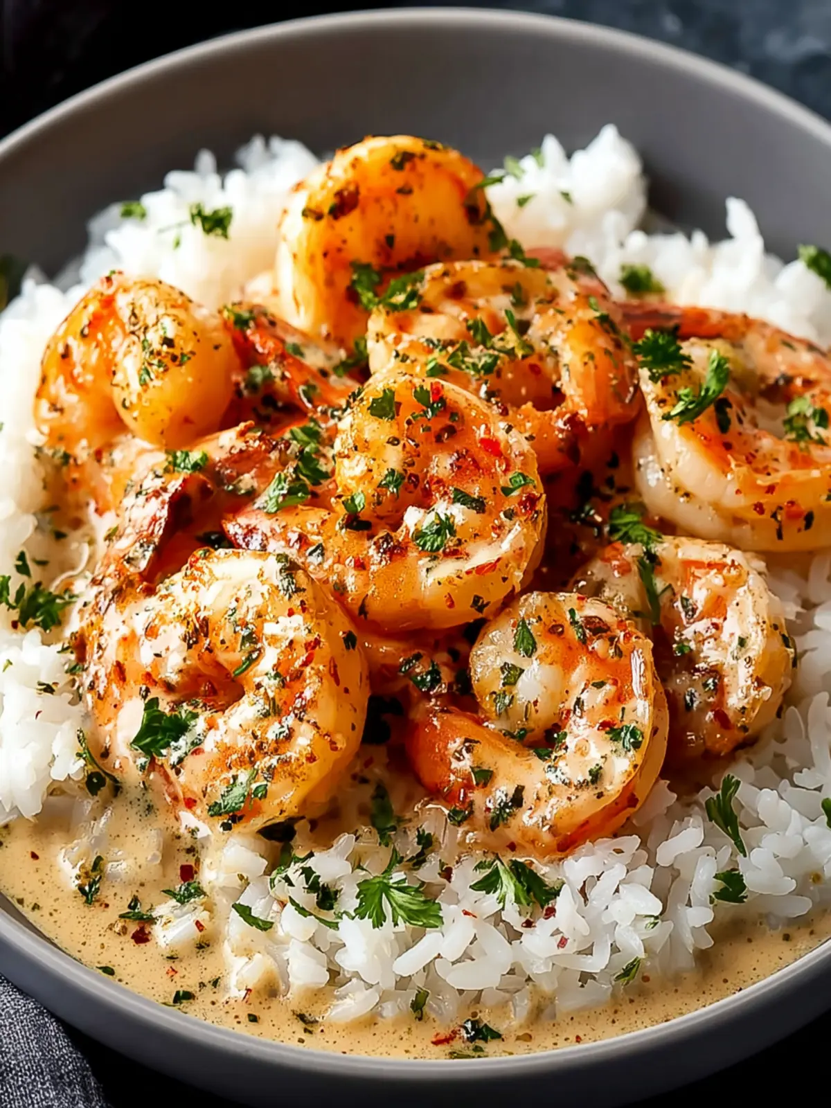 Creamy Garlic Butter Shrimp with Rice: A Flavorful Delight First Image