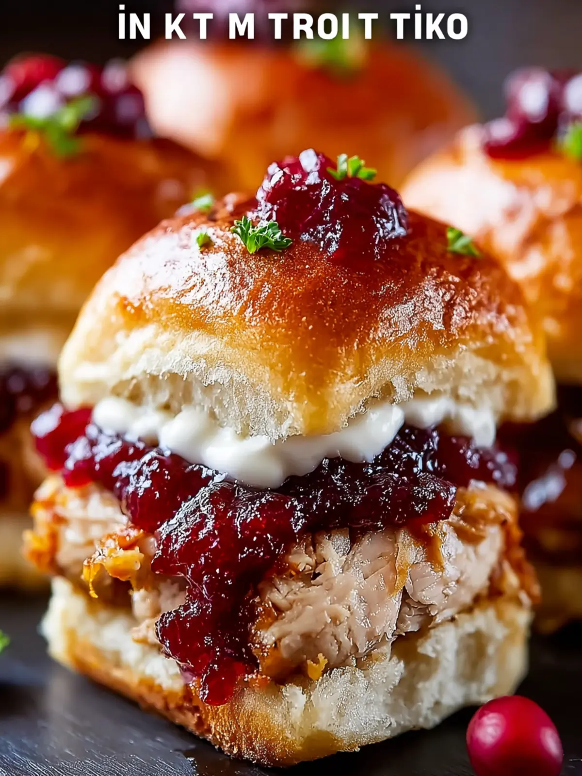 Savory Turkey Cranberry Sliders: Quick Thanksgiving Bliss First Image