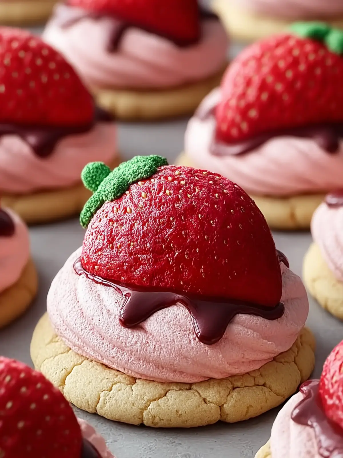 Irresistible Strawberry Kiss Cookies Recipe for Joyful Moments First Image
