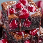 Irresistible Chocolate Cherry Brownies – Fudgy, Rich & Juicy First Image