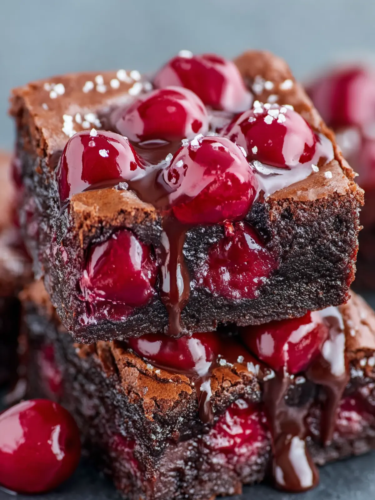 Irresistible Chocolate Cherry Brownies – Fudgy, Rich & Juicy First Image