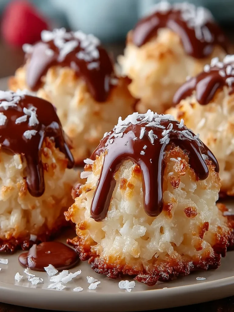 Coconut Macaroon Chocolate Blossoms with an Irresistible Twist First Image