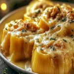 Cheesy Christmas Stuffed Pasta First Image