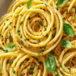 Garlic Olive Oil Pasta First Image