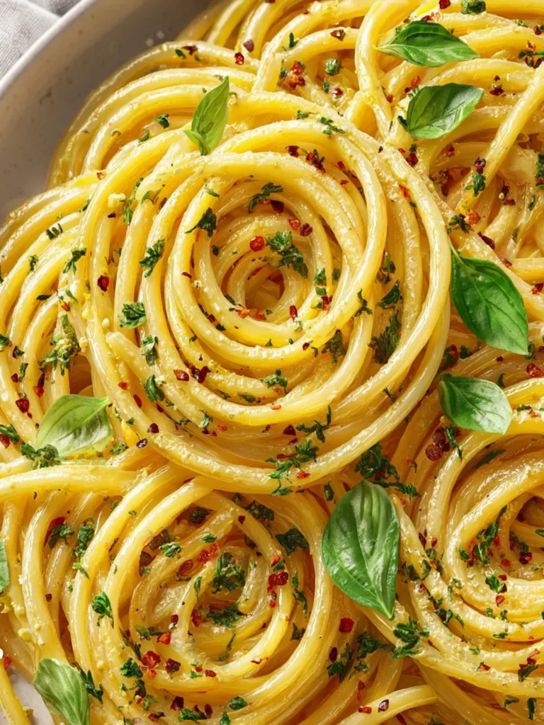 Garlic Olive Oil Pasta First Image