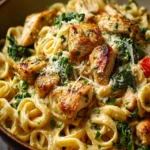 Healthy Garlic Parmesan Chicken Pasta First Image
