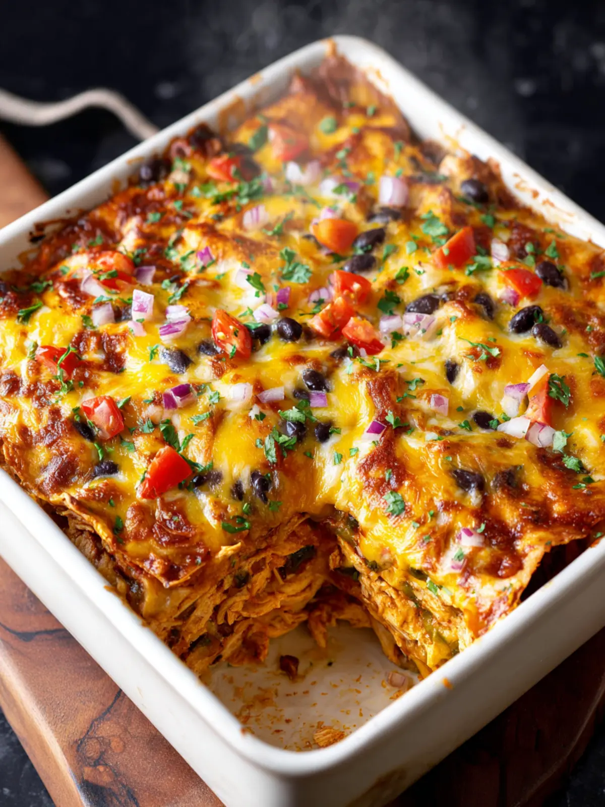 Chicken Enchilada Casserole First Image