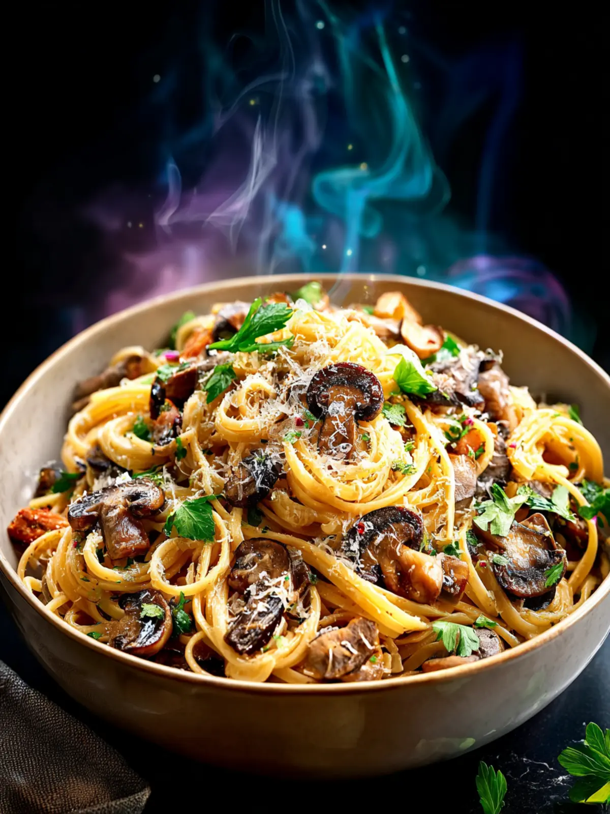 IMushroom Parmesan Pasta First Image