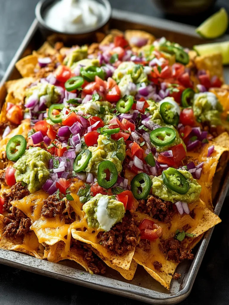 Ultimate Loaded Nachos Tray Recipe for Game Day Fun First Image