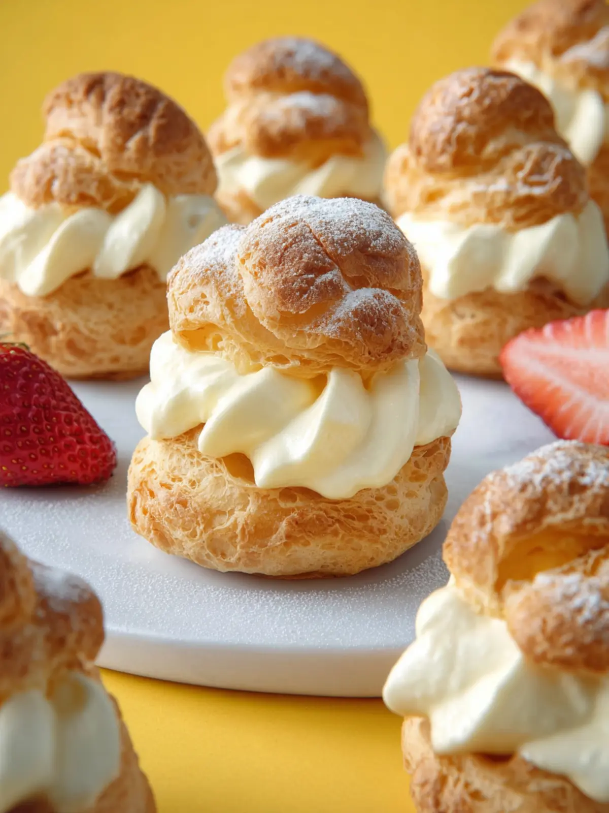 Cream Puffs with Custard Filling First Image