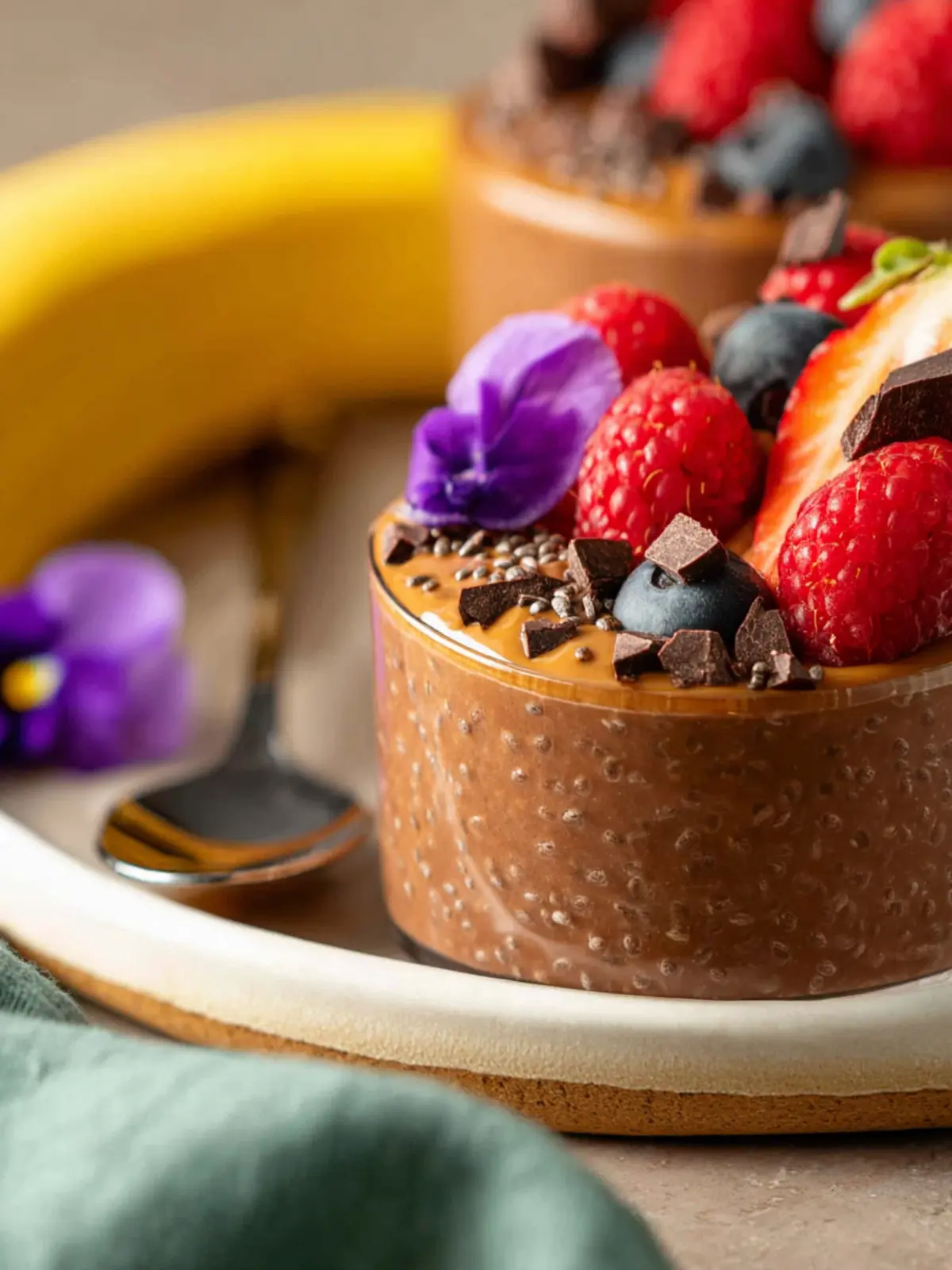 Chocolate Peanut Butter Chia Pudding First Image