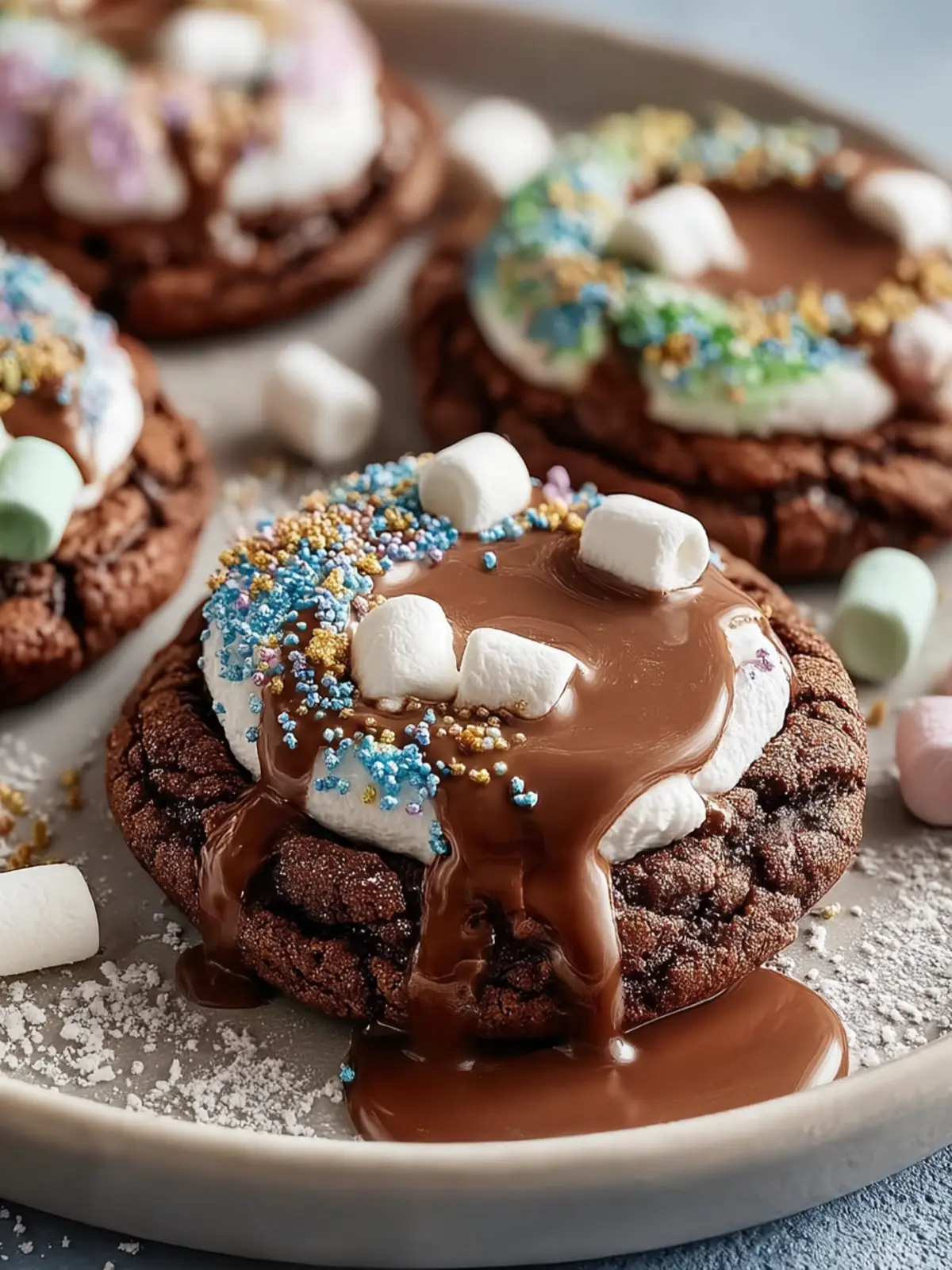 Marshmallow Hot Cocoa Surprise Cookies First Image