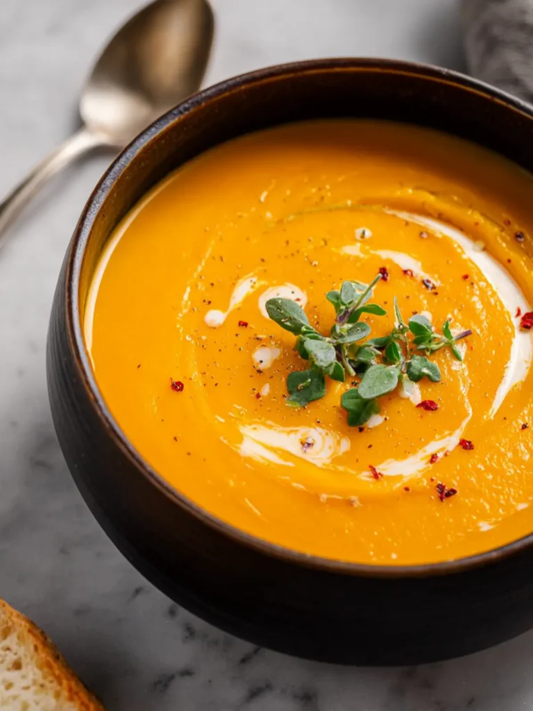 Creamy Carrot Soup First Image