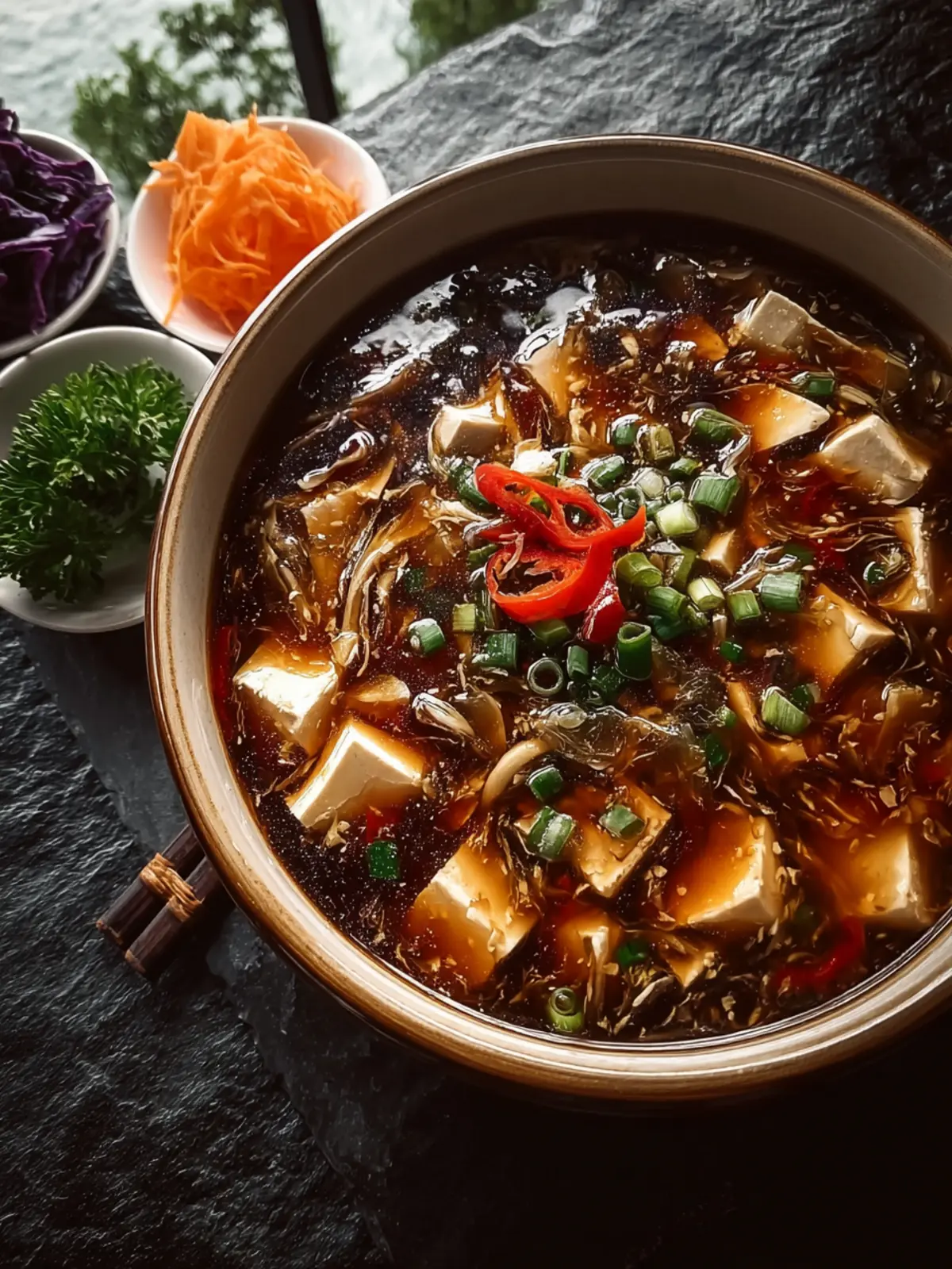 Chinese Style Hot and Sour Soup First Image