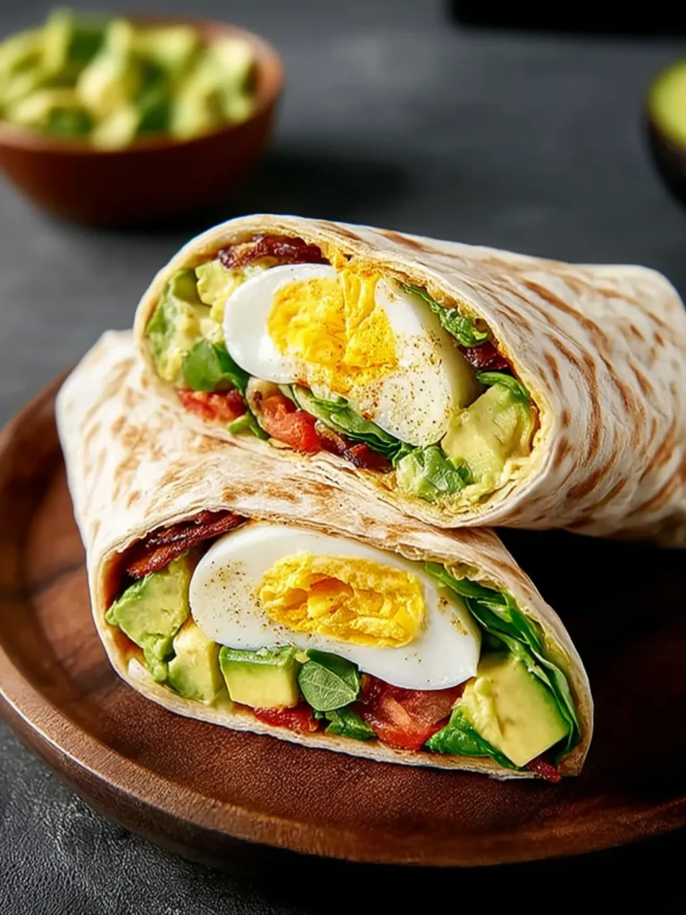 Breakfast Wrap with Egg and Avocado: A Delicious Start First Image