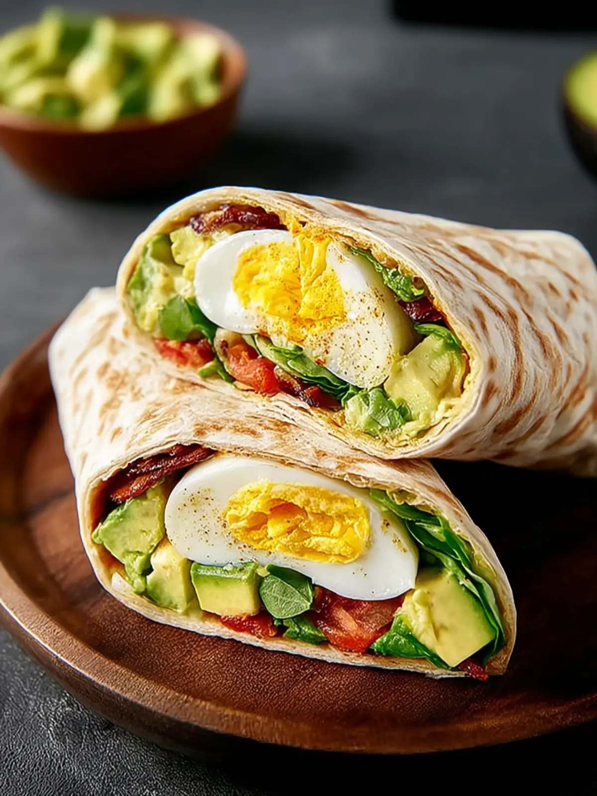 Breakfast Wrap with Egg and Avocado: A Delicious Start First Image