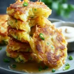Cabbage Egg Fritters: Delightfully Cheesy and Crispy First Image